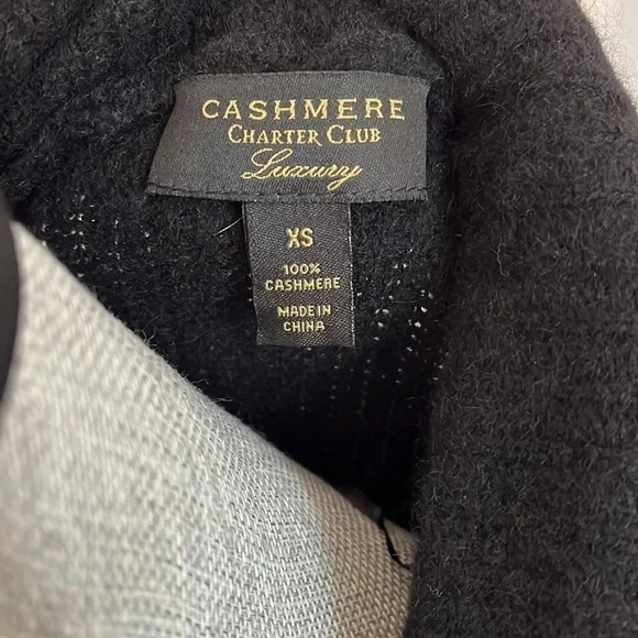 CHARTER CLUB NWOT 100% Cashmere Sleeveless Open Cardigan, Size XS - Picture 6 of 8